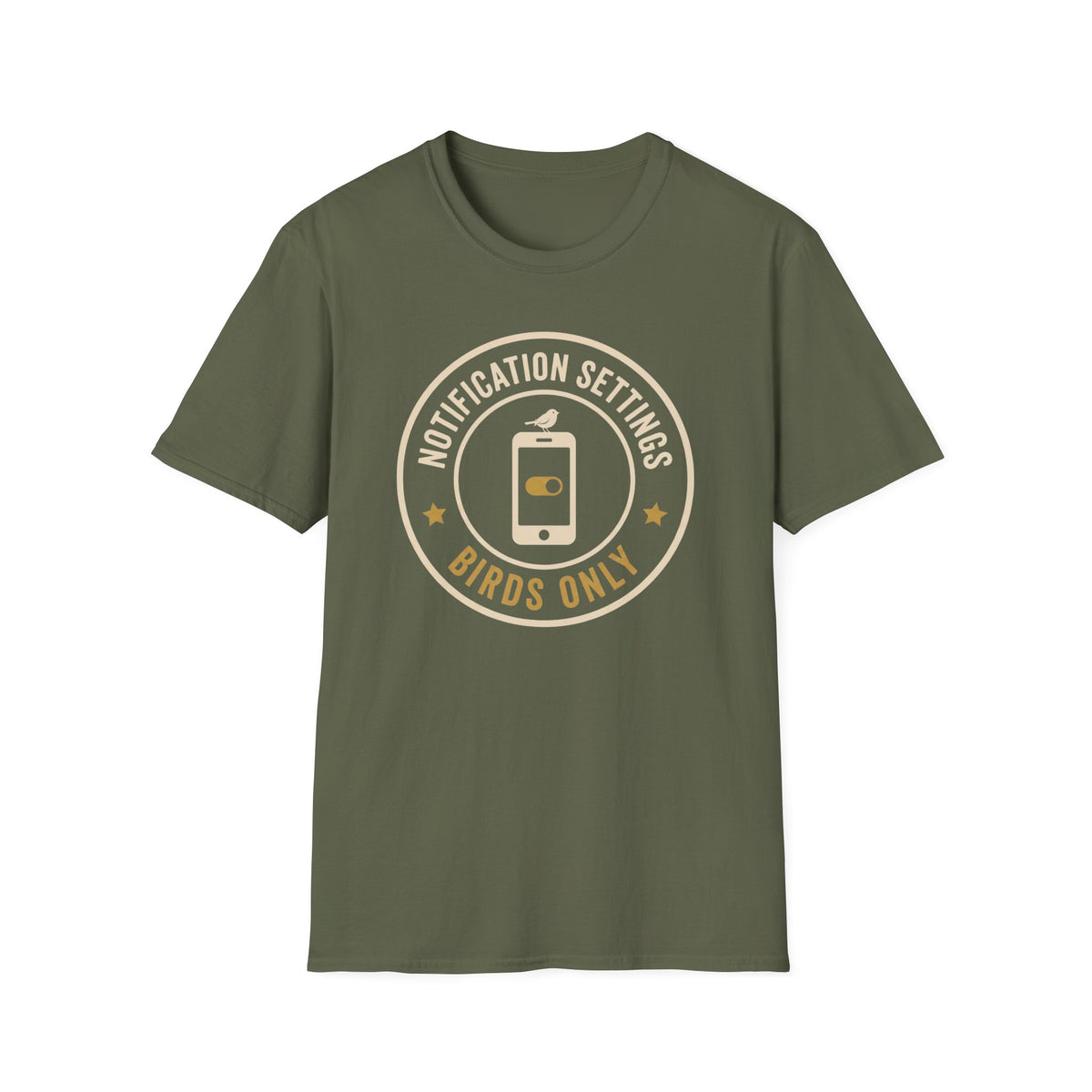 Birds Only Notification T-Shirt