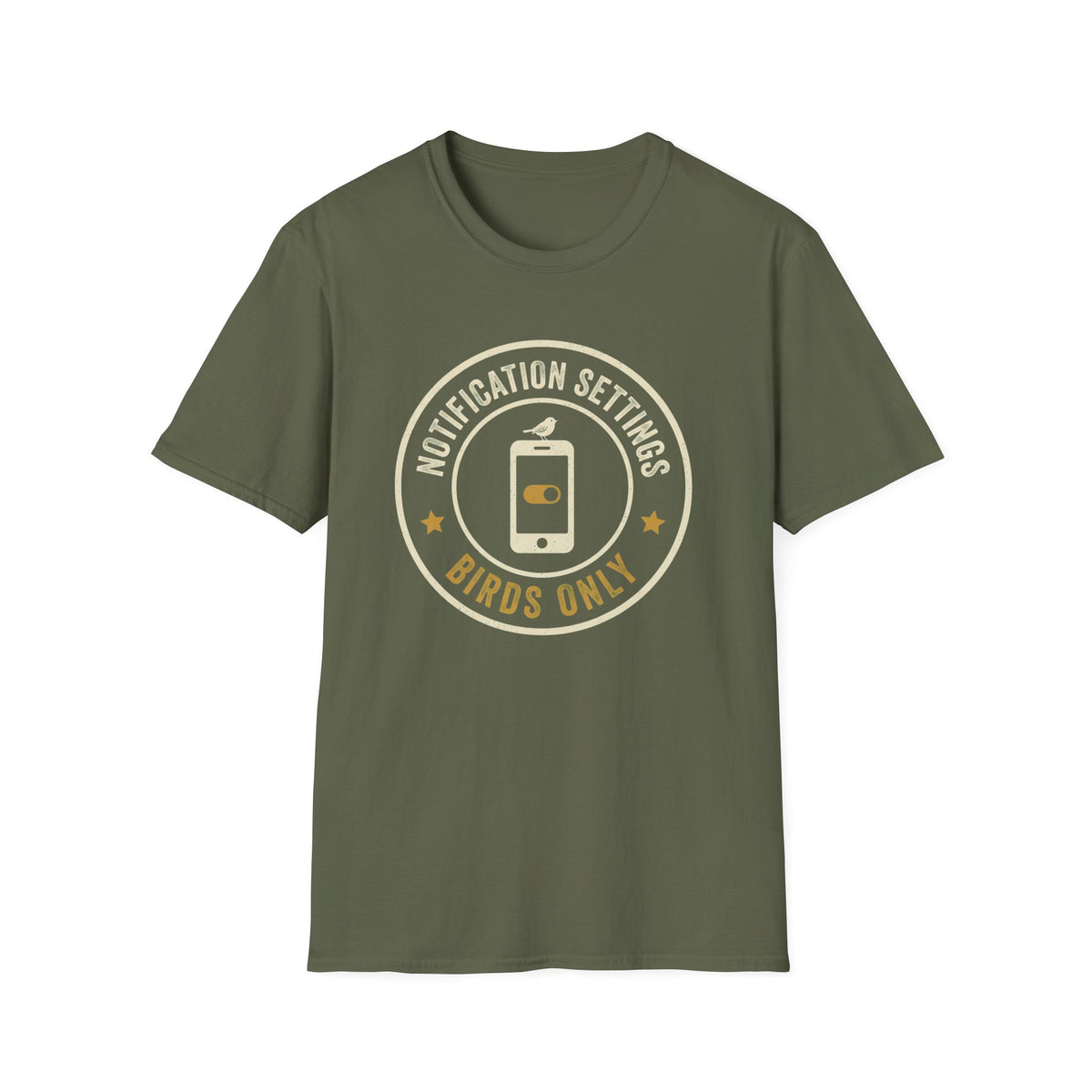 Birds Only Notification T-Shirt